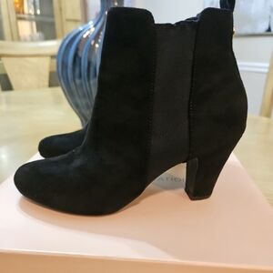 BCBGeneration Black Suede Ankle Booties